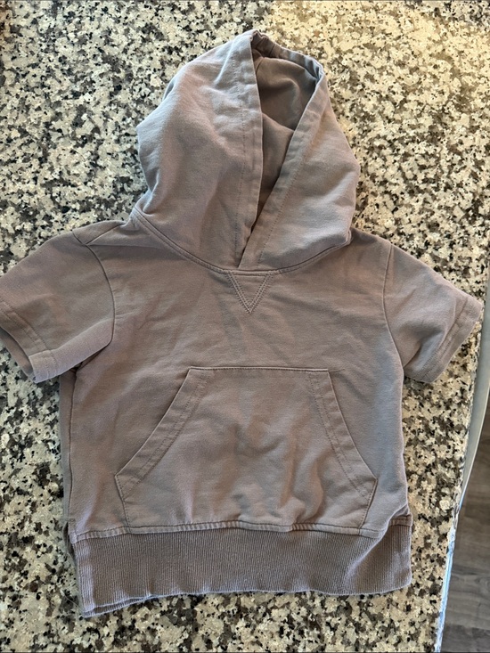 Little Bipsy Other - Little Bipsy Kids Short-Sleeve Hoodie Pullover Tee in Beige 12-18M
